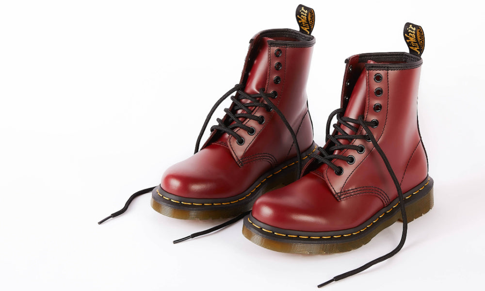 red dr martens new style