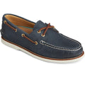 Sperry Authentic Gold Cup Chaussures Bateau Pour Hommes En Cuir Bleu Marine