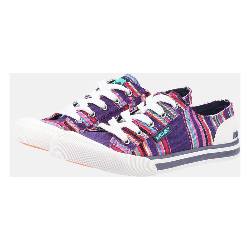 Rocket Dog Jazzin Sneakers En Coton Multi Violet Pour Femmes