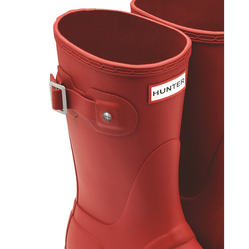 Hunter Original Short Bottes De Pluie En Caoutchouc Rouge Pour Femmes