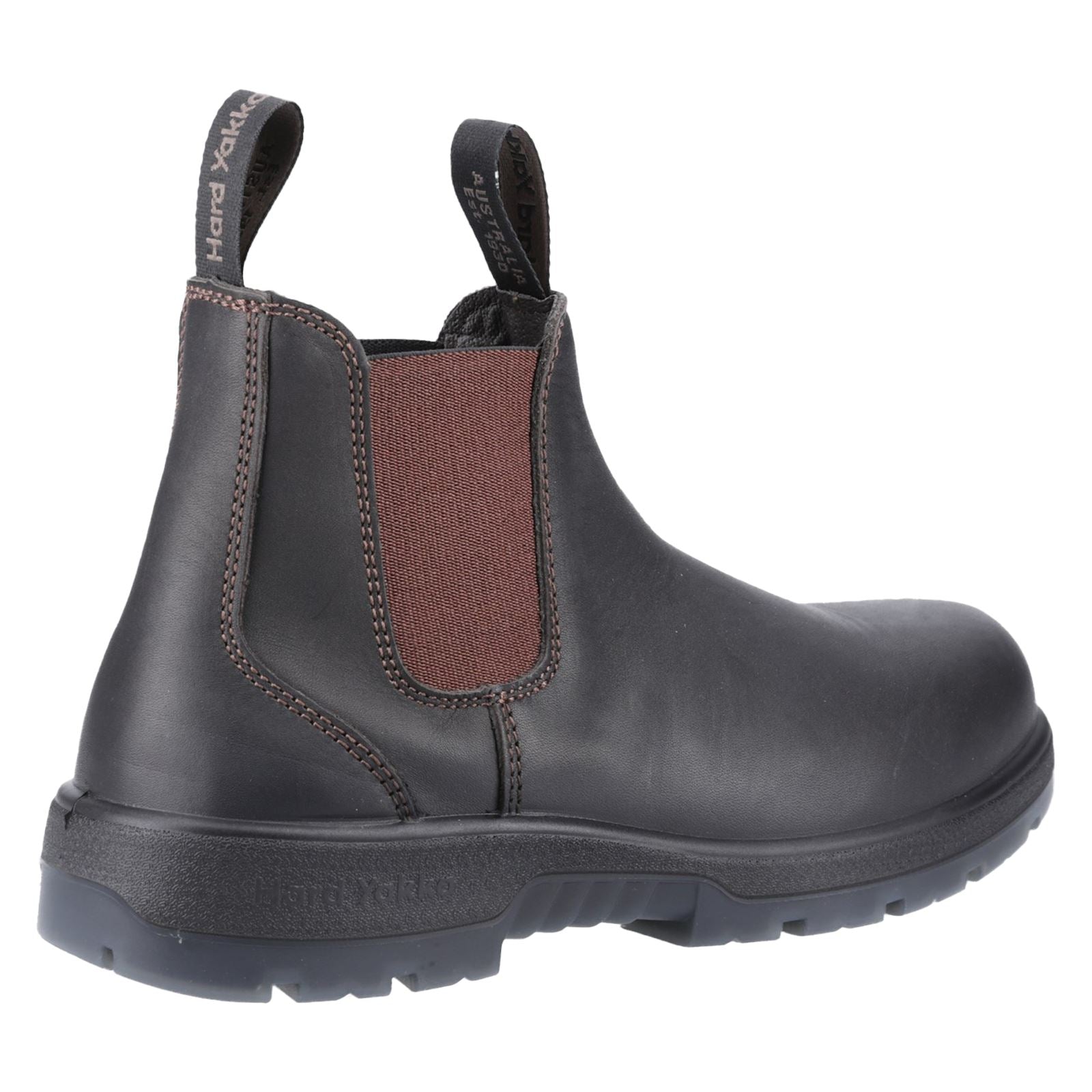 Hard Yakka Bottes Brumby En Cuir Marron