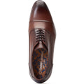 Base London Angelo Chaussures Oxford Marron/Noire En Cuir Pour Hommes