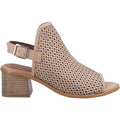 Hush Puppies Louise Heeled Sandales Pour Femmes En Cuir Taupe