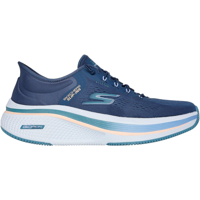 Skechers Performance Go Run Elevate 2.0 Banyan Chaussures De Sport Pour Femmes En Textile Bleu Marine/Vert D'eau