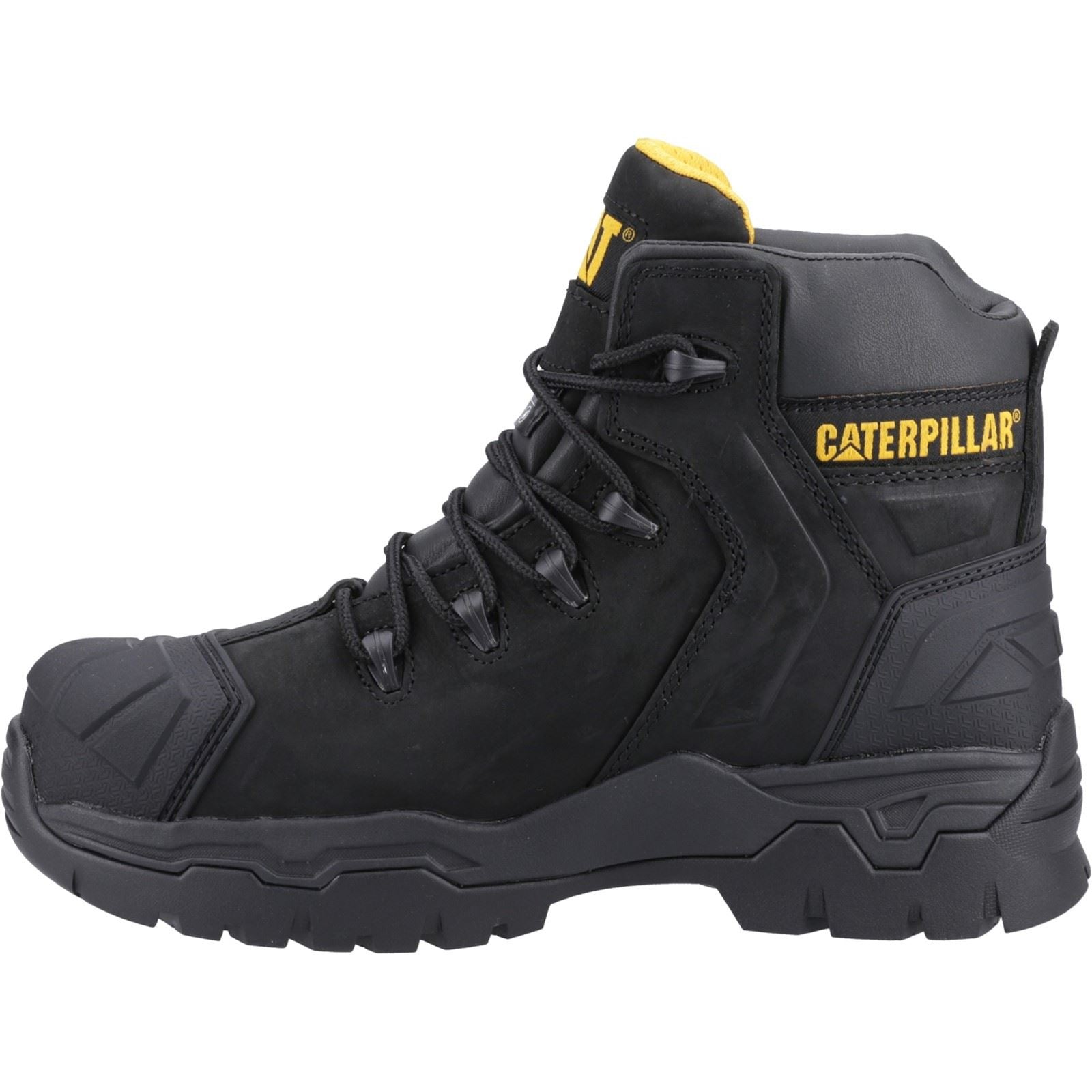 Caterpillar Bottes De Sécurité En Cuir Noir Everett S3 Wp
