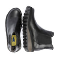 Fly London Huud Bottes Noires En Cuir Pour Femmes
