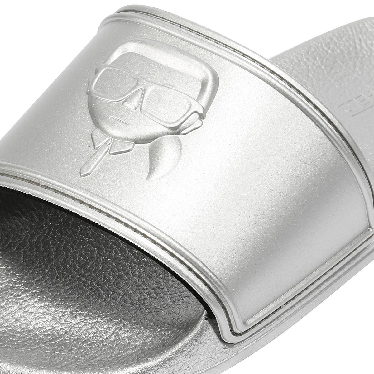 Karl Lagerfeld Kondo 2.0 Karl NFT Sandales Argentées Pour Femmes