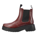 Fly London Medi Bottes En Cuir Rouge Pour Femmes