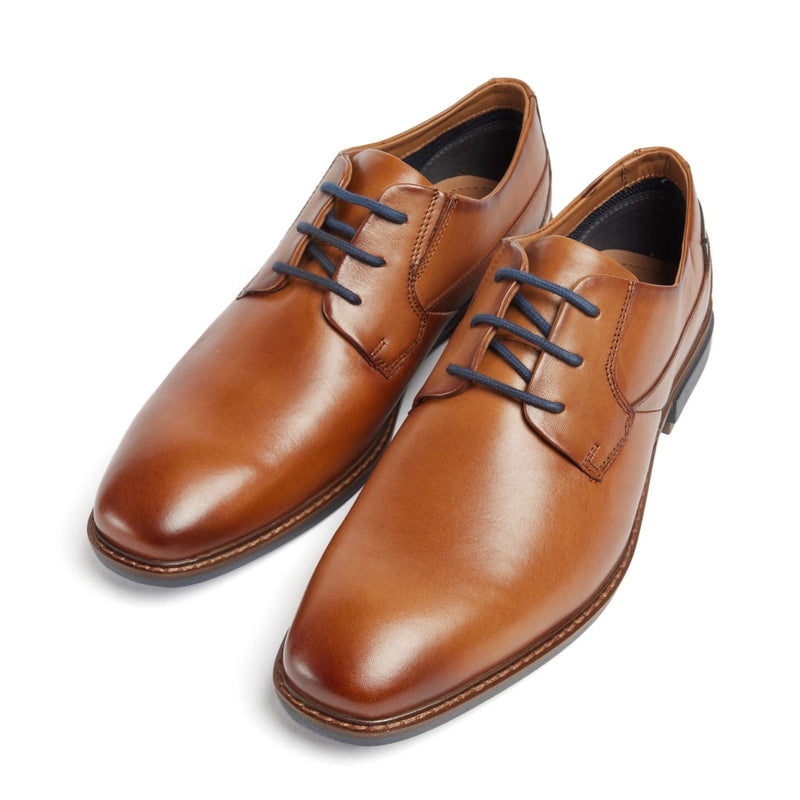 Pod Smyth Chaussures En Cuir Pour Homme À Lacets Couleur Cognac