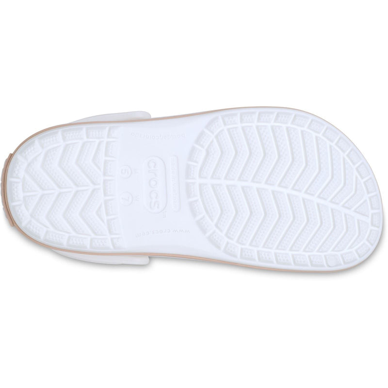 Crocs Crocband Sabots En Caramel Blanc/Rose En Thermoplastique
