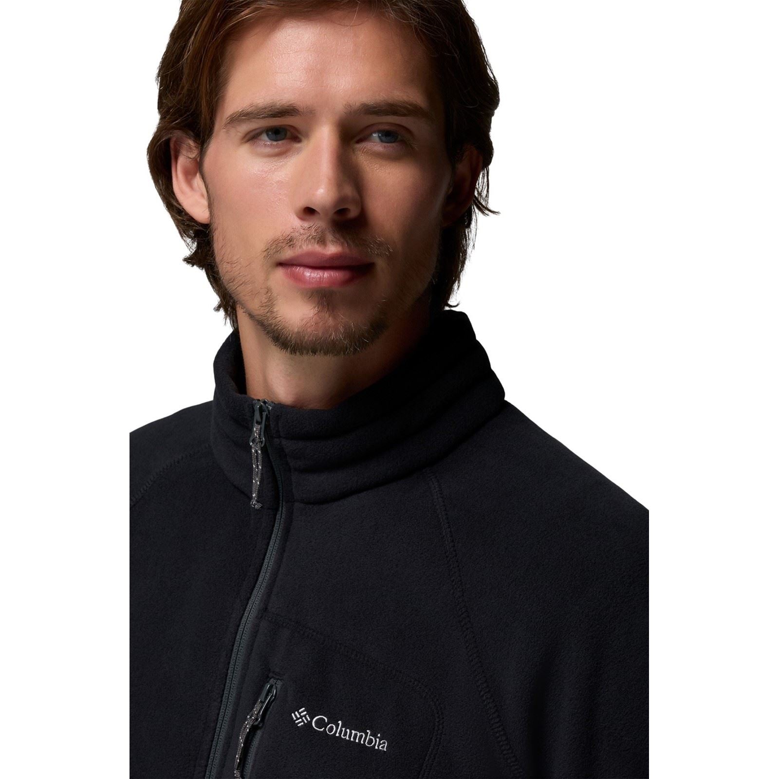 Columbia Fast Trek II Full Zip Veste En Polaire Noire Pour Homme