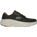 Skechers D'Lux Walker 2.0 Baskets Pour Hommes En Synthétique Olive/Orange