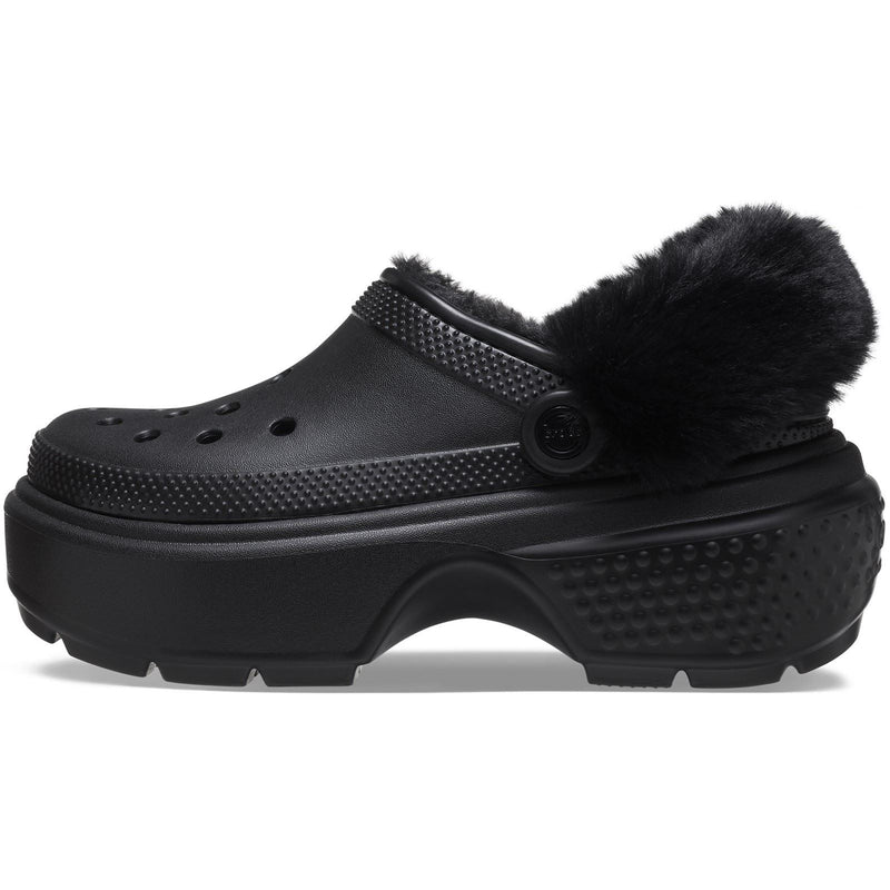 Crocs Stomp Lined Les sabots noirs pour femmes Eva.