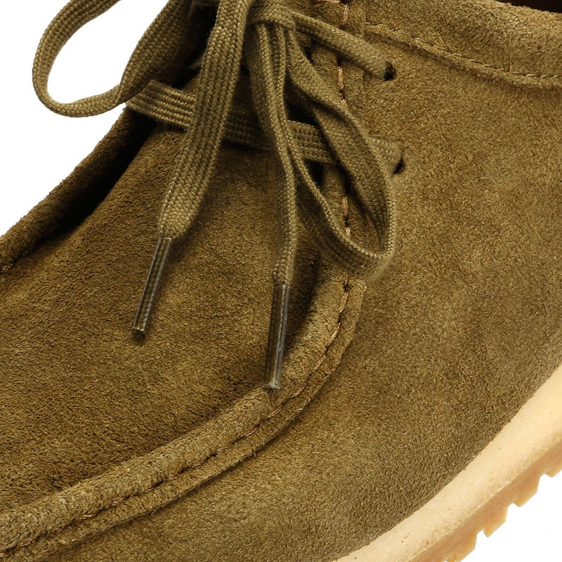 Clarks Originals Wallabee RB Chaussures À Lacets Vertes Pour Hommes En Daim