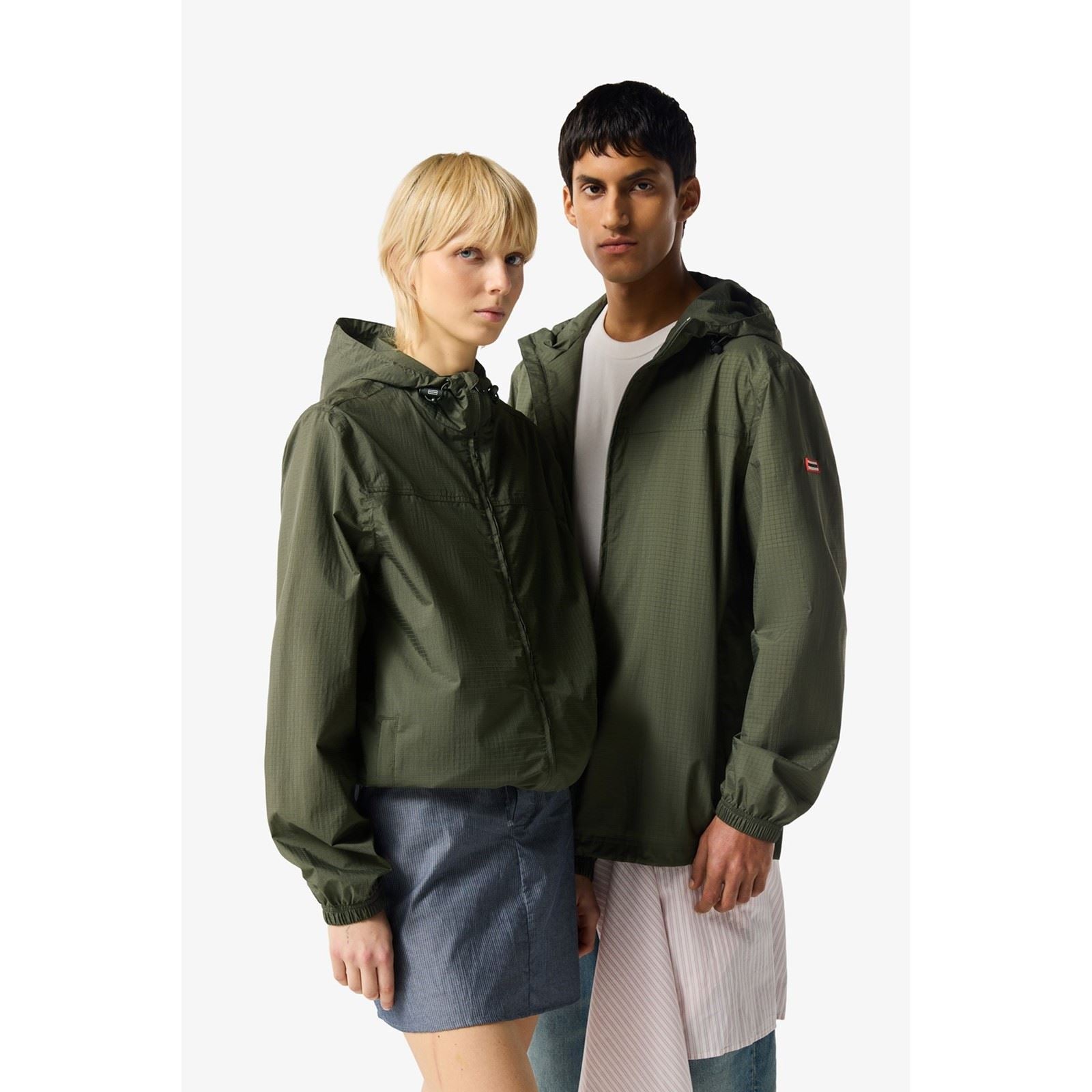Hunter Packable Rain Veste De Pluie Verte Unisexe Packable