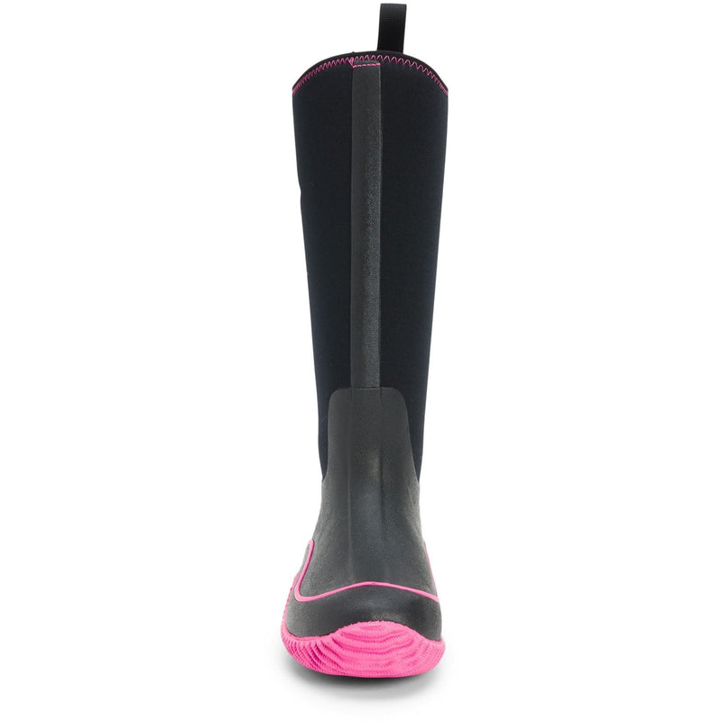 Muck Boots Hale Bottes En Caoutchouc Noires/Rose.