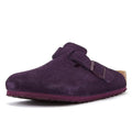 Birkenstock Sabots En Daim Violet De Boston