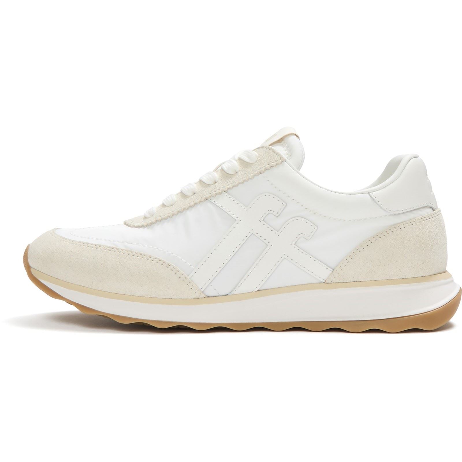 Fitflop Retro-Q FF Baskets Mixtes Blanches Urbaines En Nylon Pour Femmes