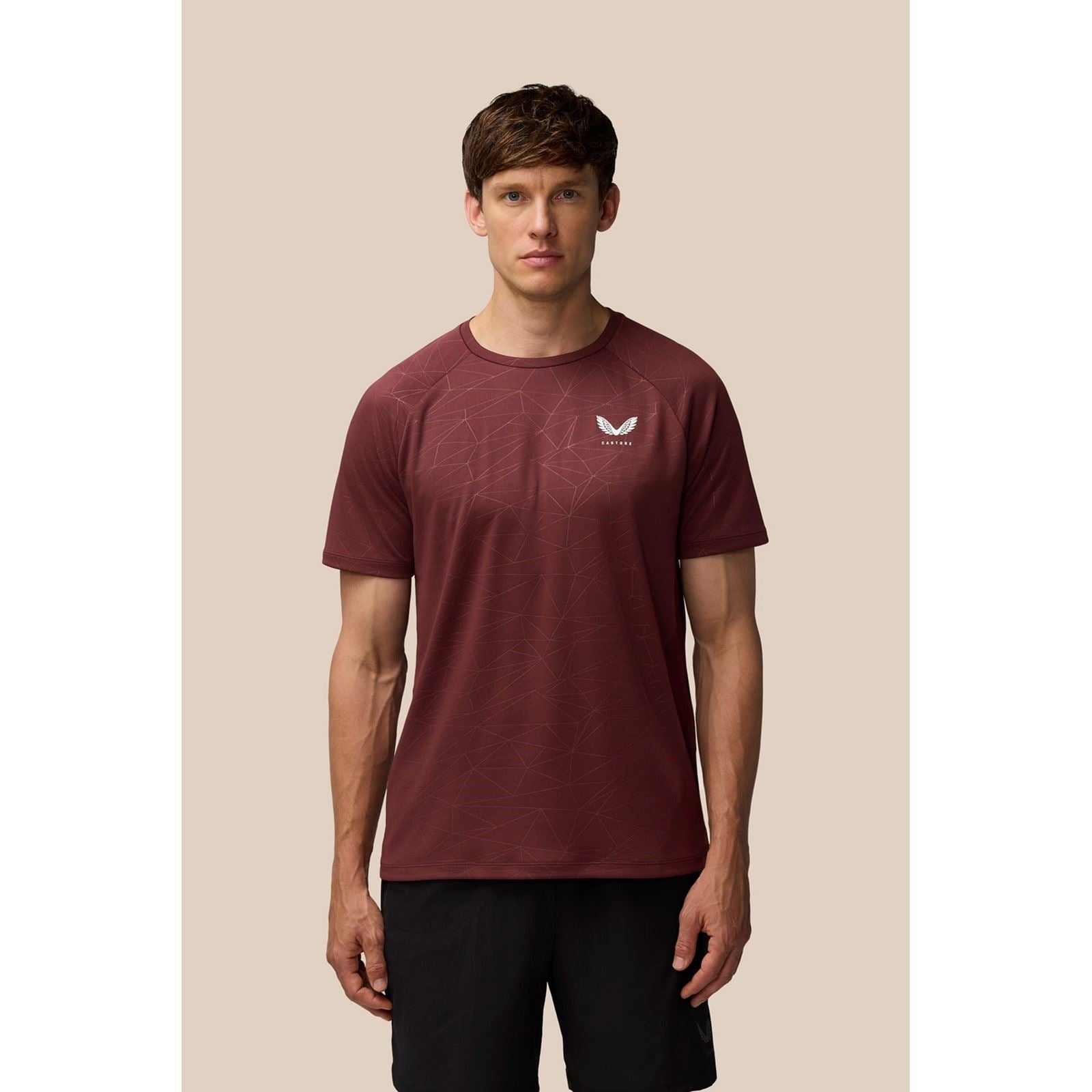 Castore Adapt Training T-Shirt T-Shirts De Sport Actifs Pour Hommes En Polyester Violet