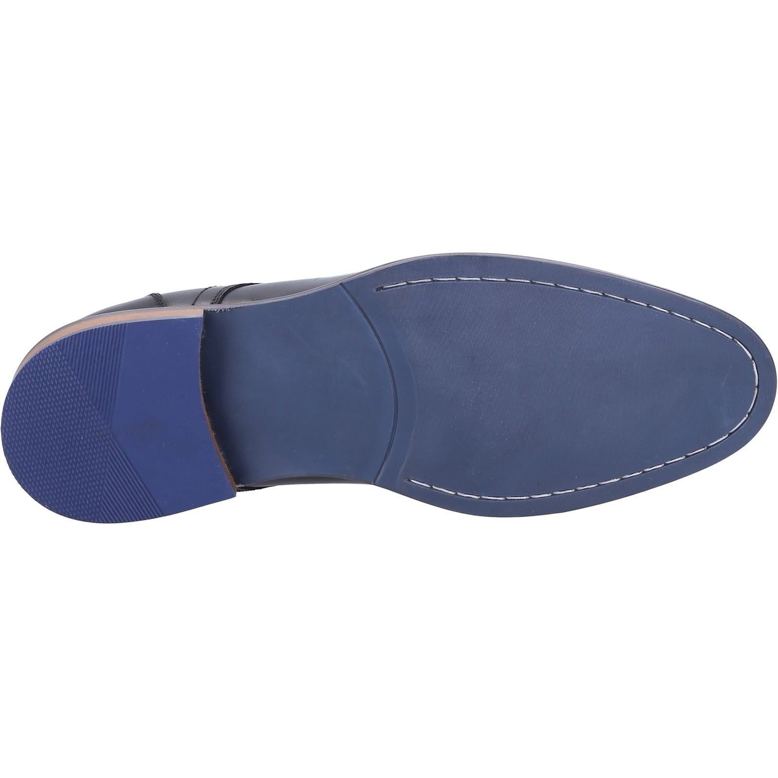 Hush Puppies Damien Lace Up Chaussures En Cuir Noir À Lacets Pour Hommes
