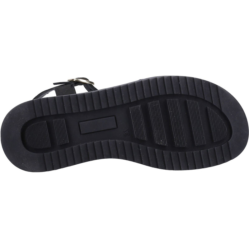 Hush Puppies Cassie Sandales Noires Pour Femmes En Nubuck