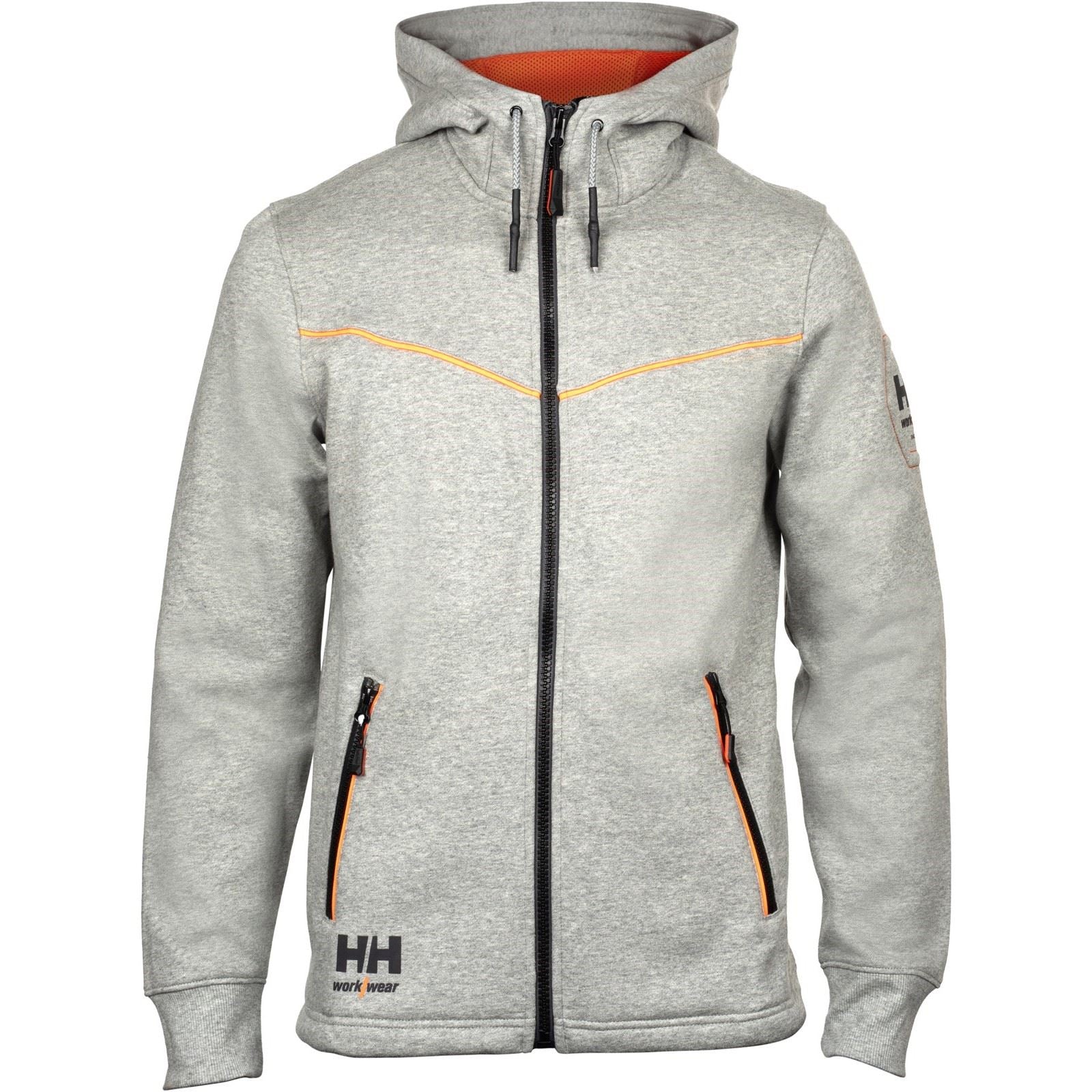 Helly Hansen Workwear Chelsea Evolution Sweat À Capuche Gris En Coton Pour Homme