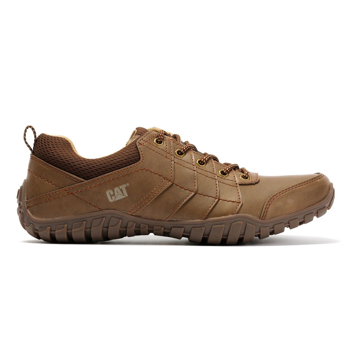 Caterpillar Instruct Chaussures À Lacets Beiges Pour Hommes Suede