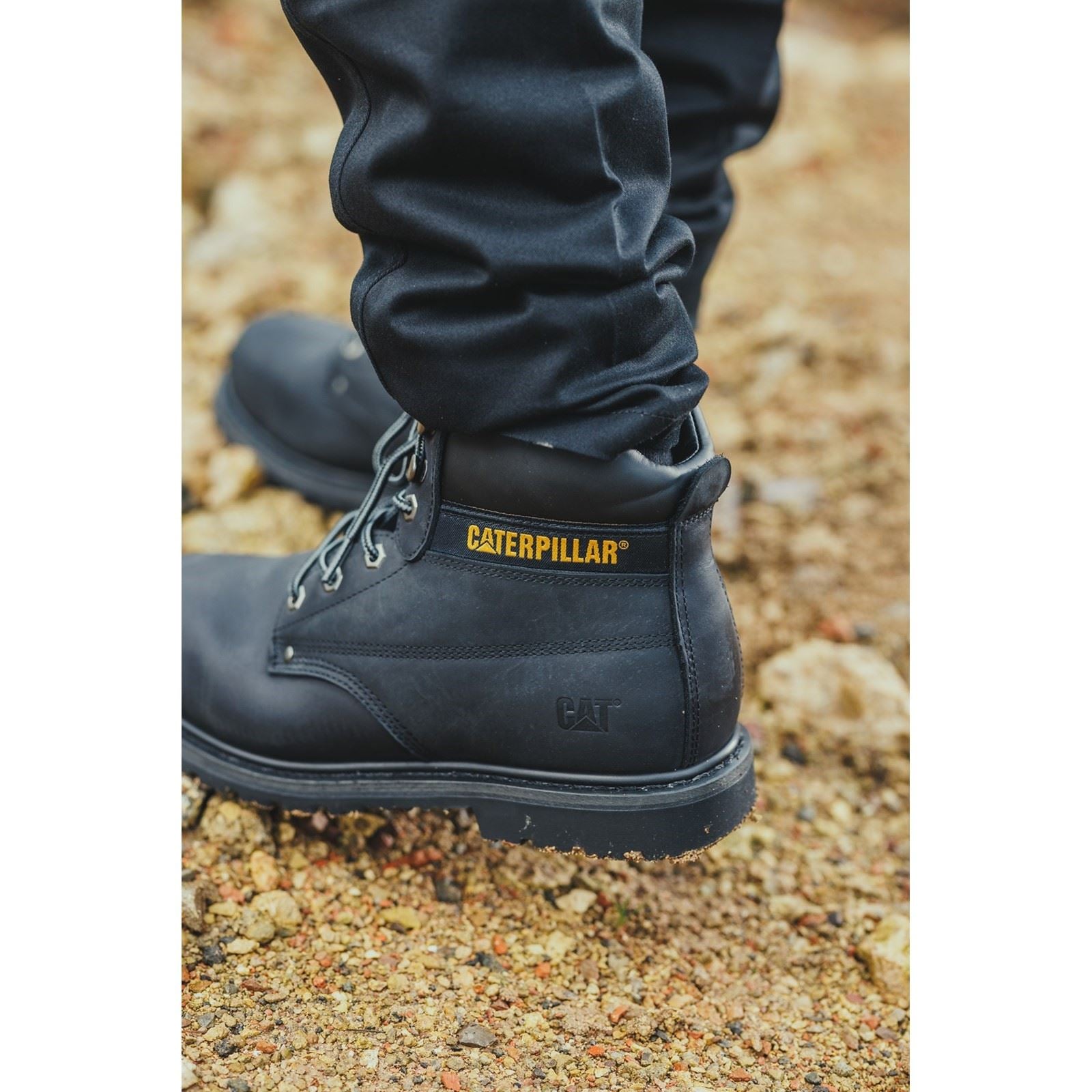 Caterpillar Bottes De Sécurité Nubuck Noires Powerplant S3