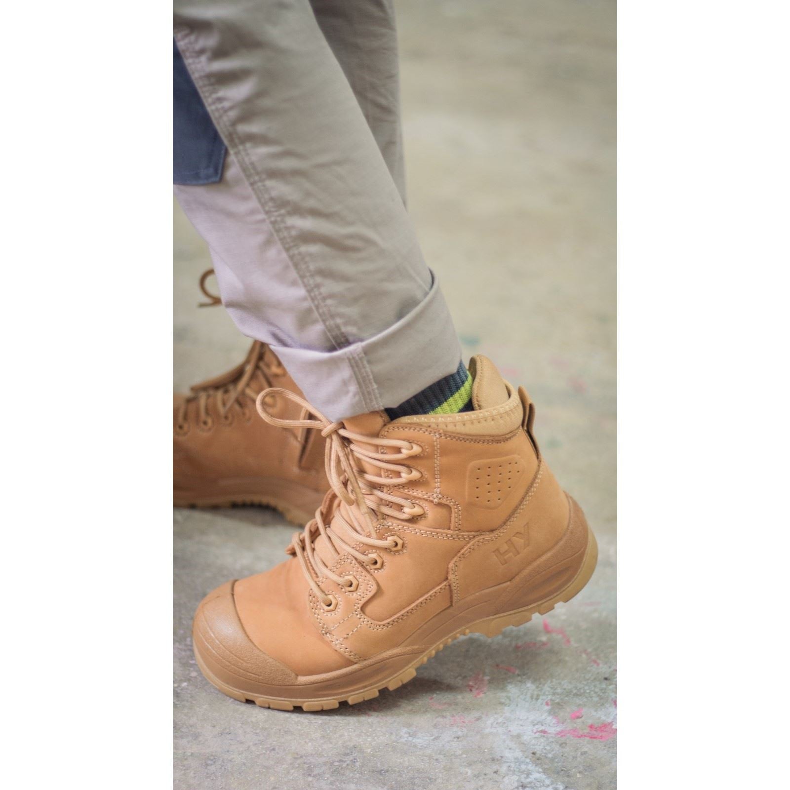 Hard Yakka Bottes De Sécurité En Cuir Legend Wheat