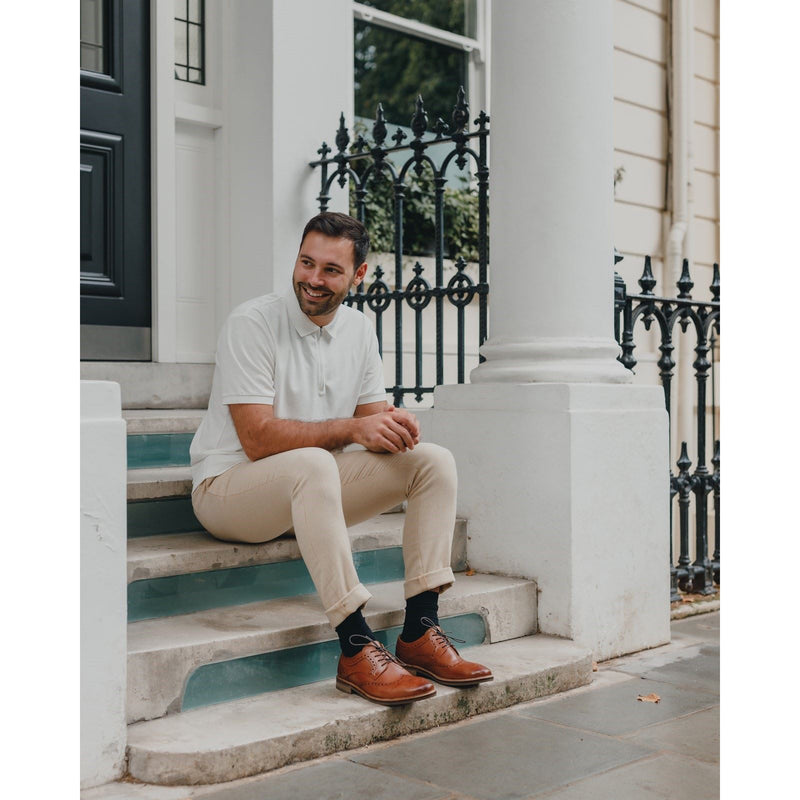 Hush Puppies Bryson Chaussures Brogues En Cuir Pour Hommes, Couleur Fauve