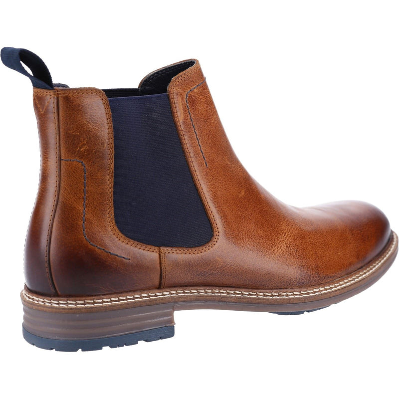 Hush Puppies Justin Chelsea Bottes En Cuir Pour Homme Marron Clair