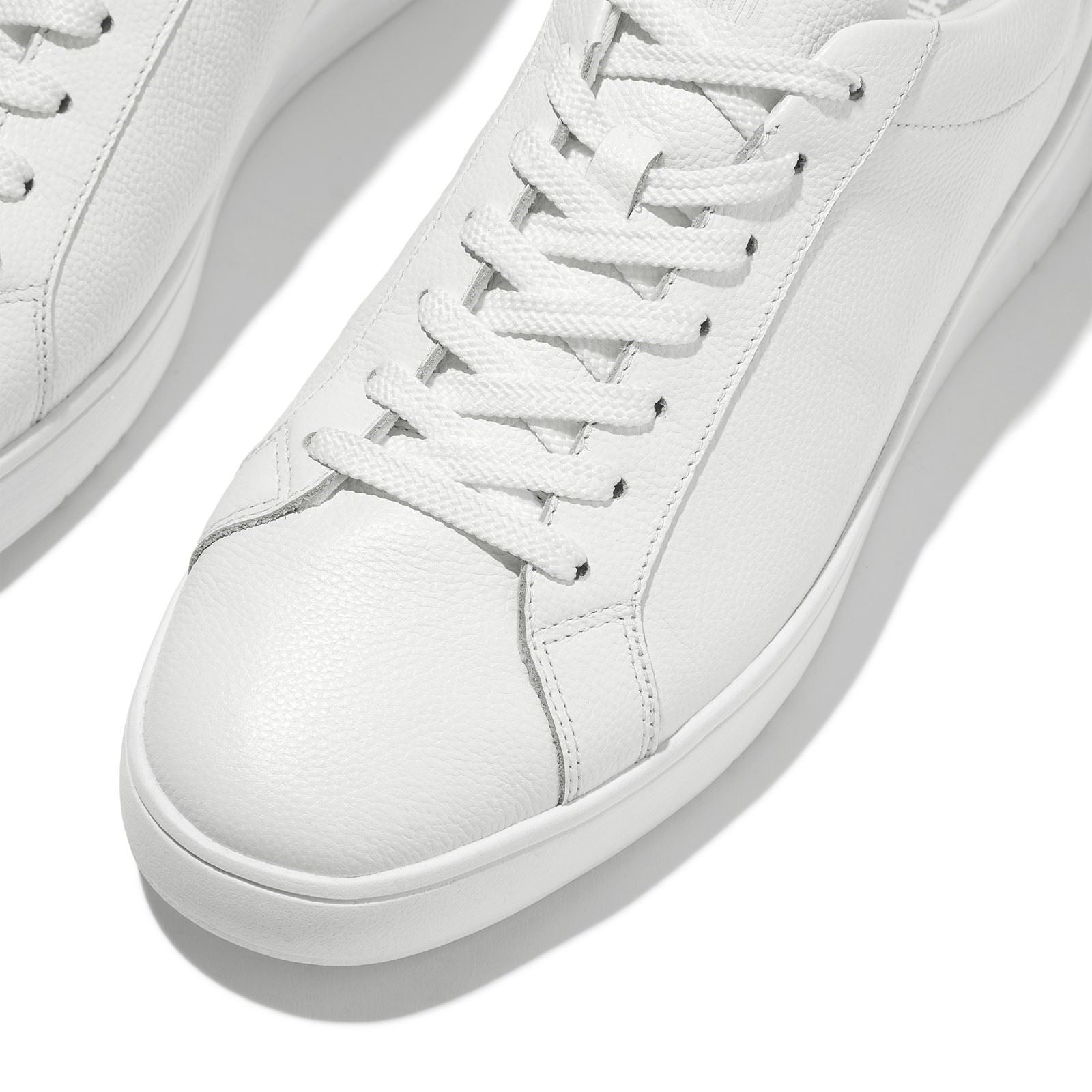 Fitflop Rally II Baskets Urbaines Blanches En Cuir Pour Hommes