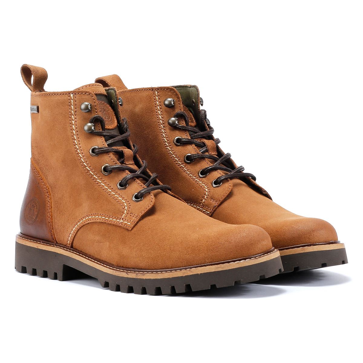 Barbour Foggy Bottes en cuir marron pour hommes