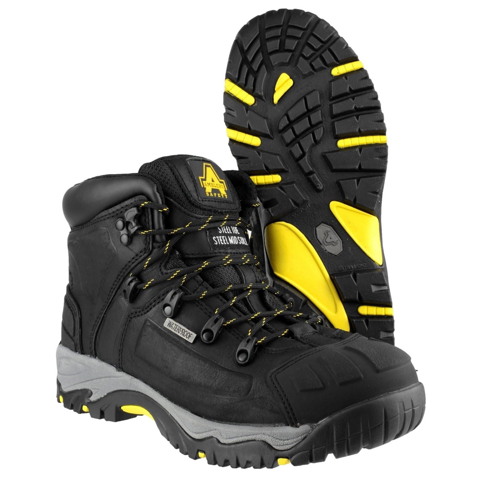 Amblers Safety Bottes De Sécurité En Cuir Noires Fs32