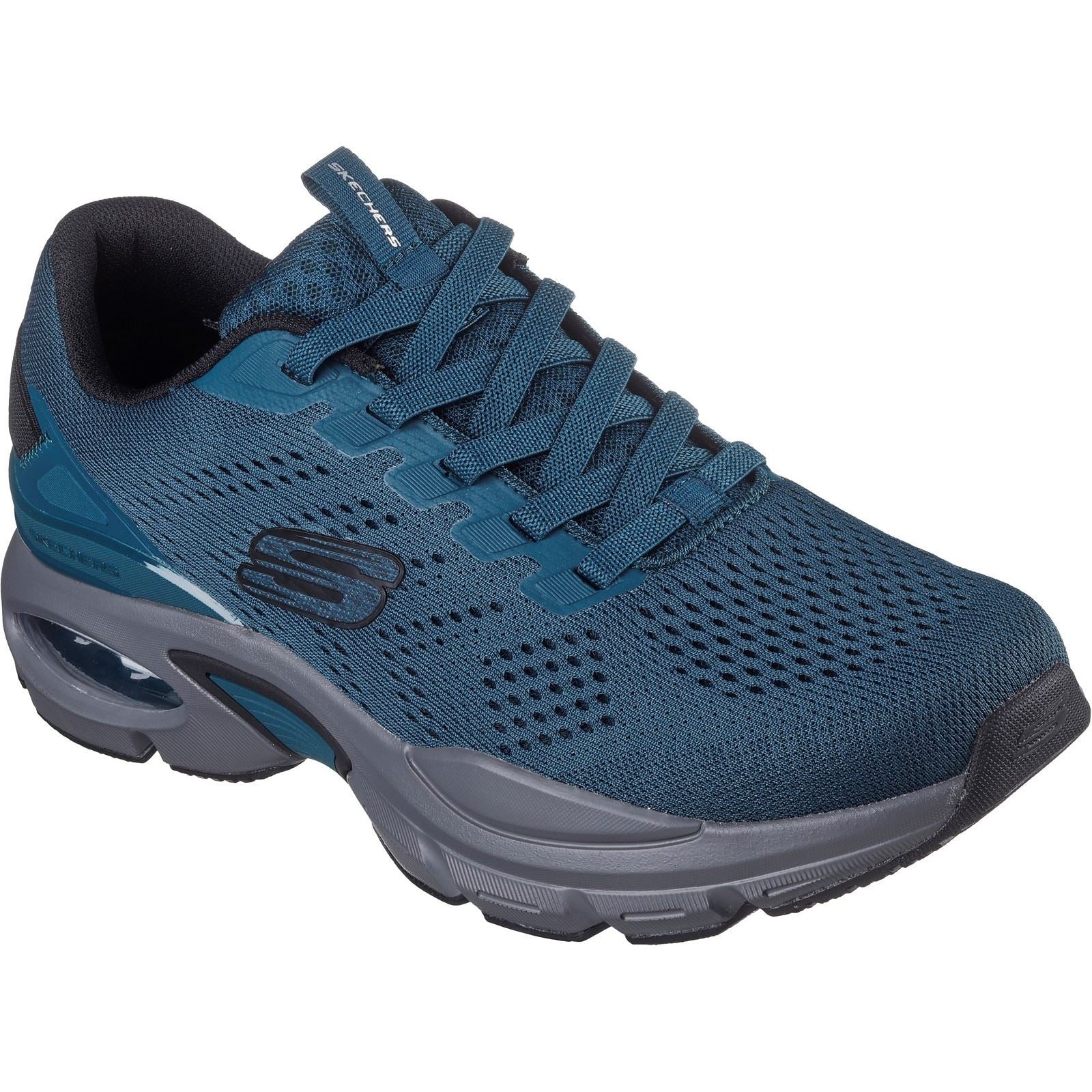 Skechers Skech-Air Ventura Baskets Pour Hommes En Tissu, Couleur Bleu Sarcelle/Noir