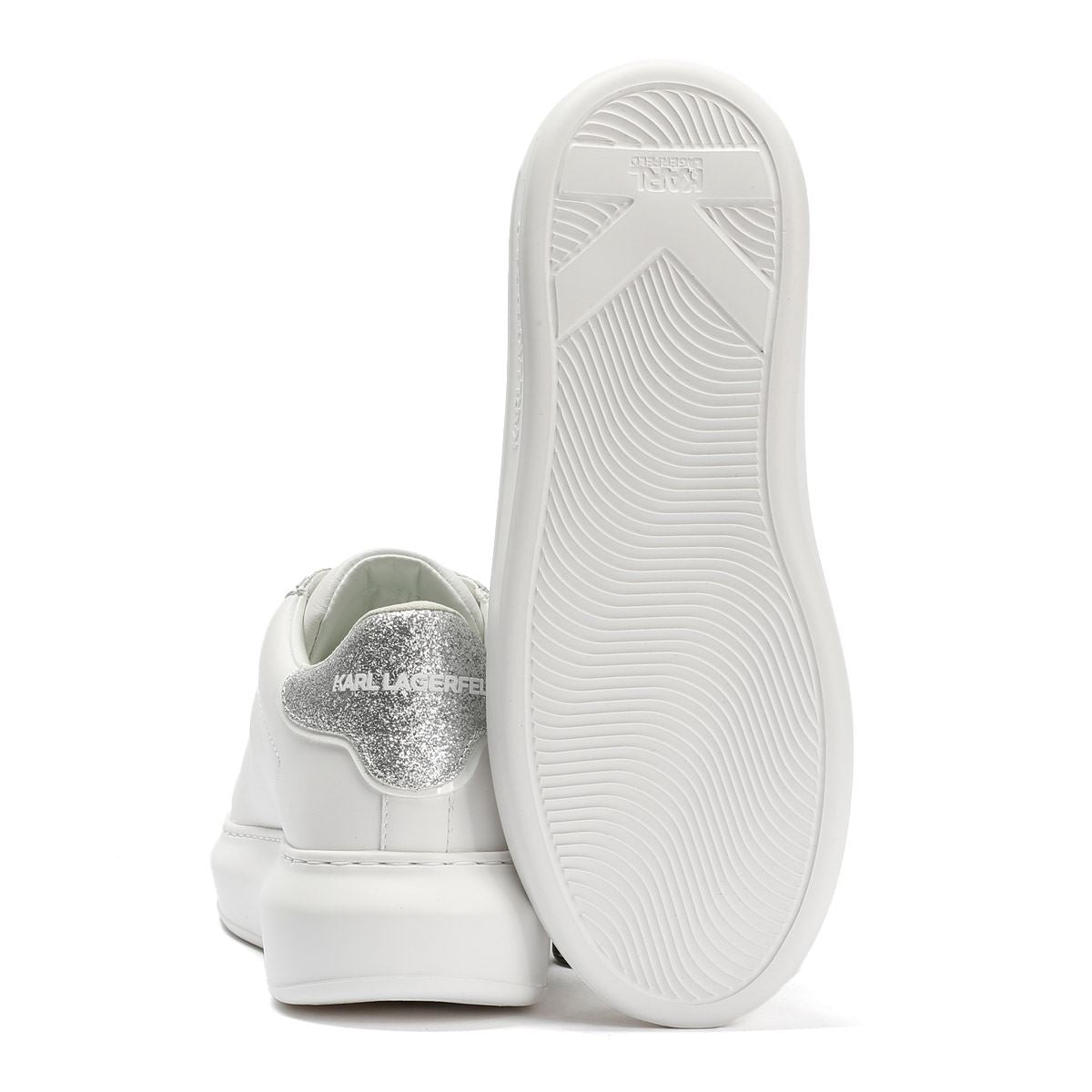 Karl Lagerfeld Kapri Konstellation Baskets Blanches En Cuir Pour Femmes