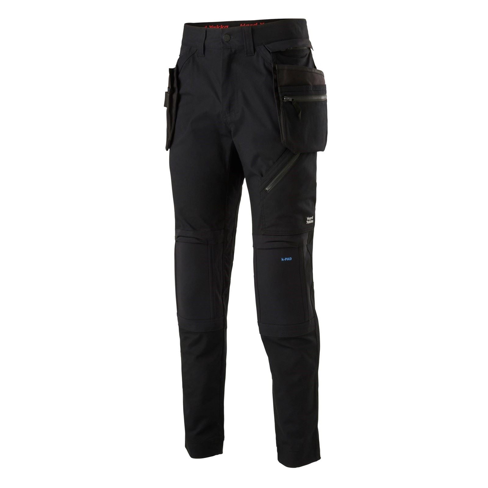 Hard Yakka Xtreme 2.0 Pantalons Noirs En Coton Pour Hommes - Extérieur