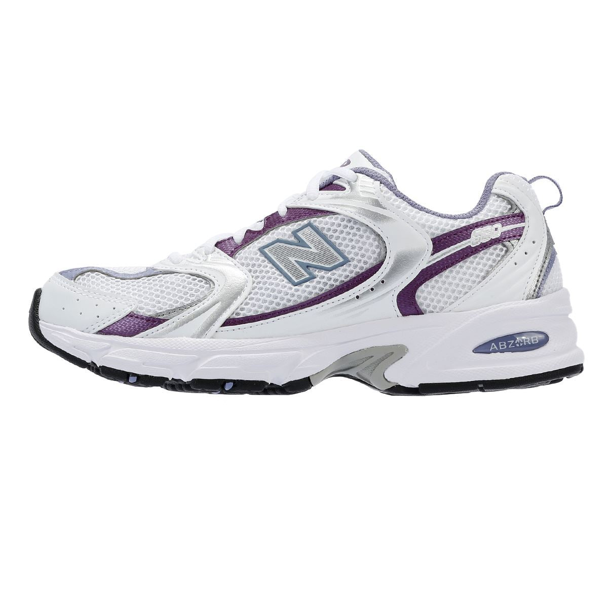 New Balance 530 Baskets Blanches/Violet Astral