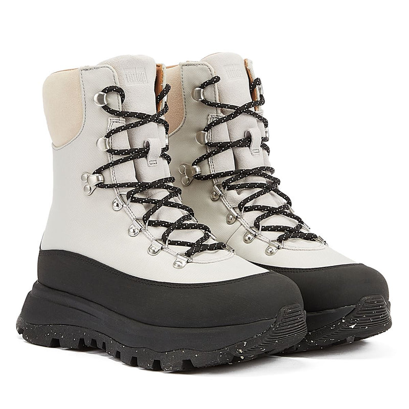 FitFlop Bottes En Cuir Noir/Blanc Pour Femmes Neo-D-Hyker