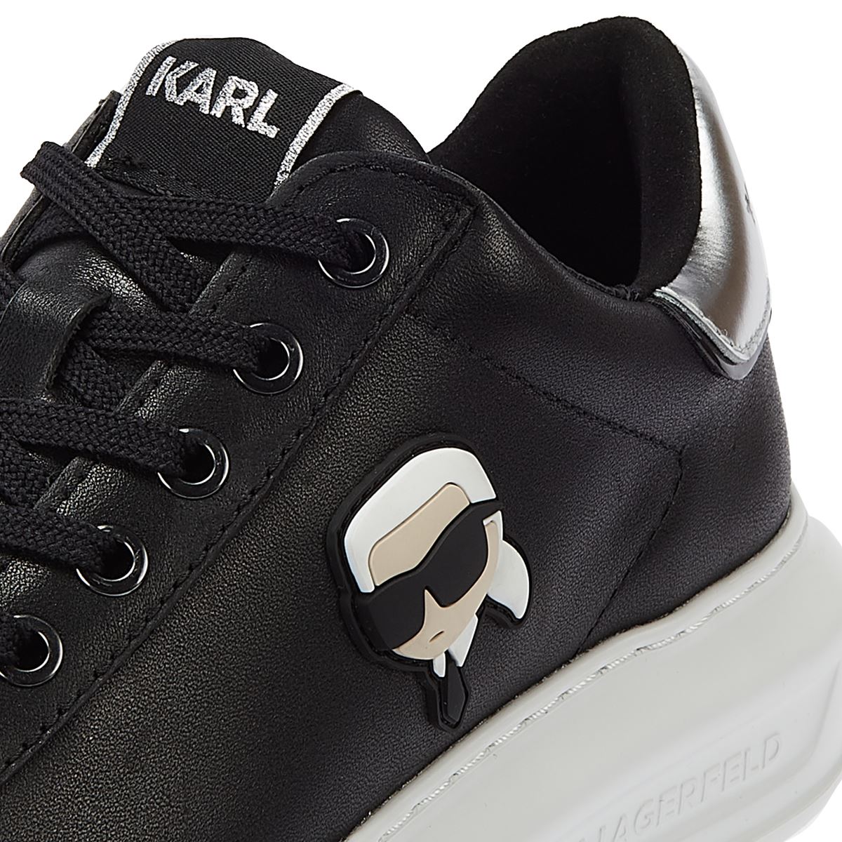 Karl Lagerfeld Kapri Karl Nft Lo Noirs À Lacets Pour Femmes