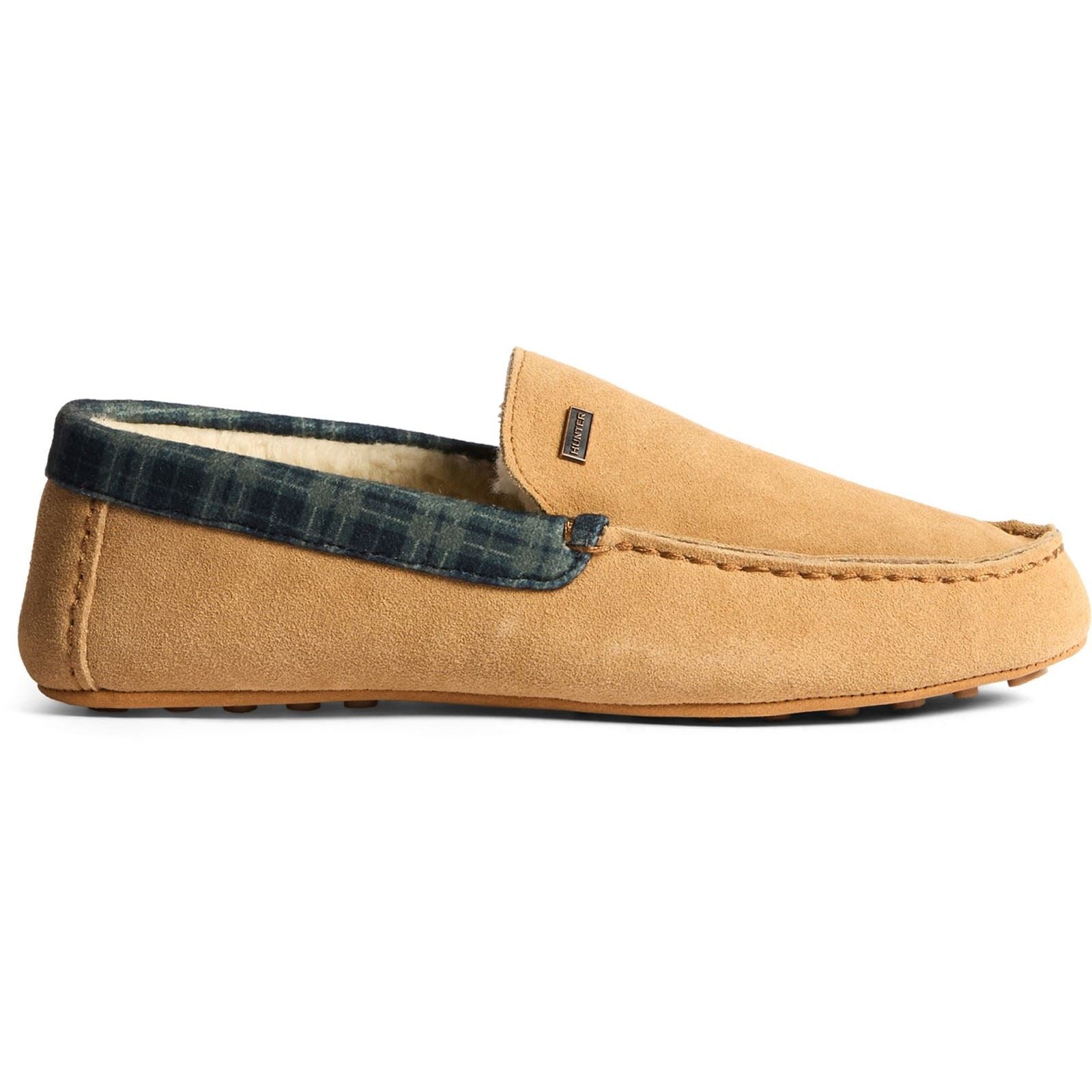 Hunter Moccassin Chaussons Biscuit En Suède Pour Hommes