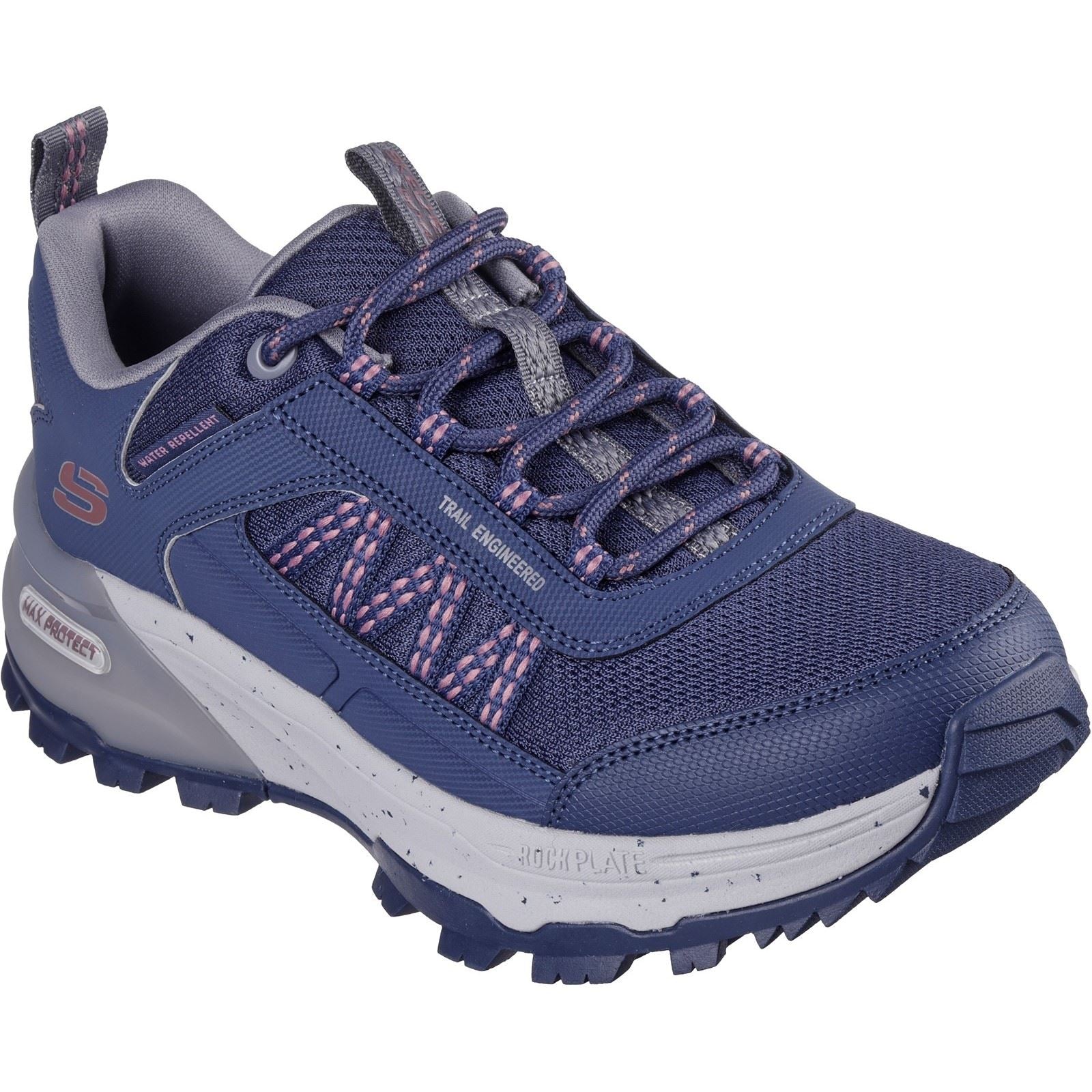 Skechers Max Protect Legacy Chaussures De Randonnée En Cuir Pour Femme, Navy