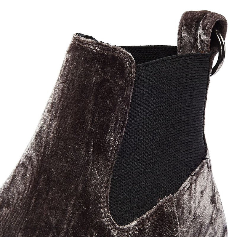 Shoe The Bear Bottes Grises En Velours Pour Femmes Akira Chelsea