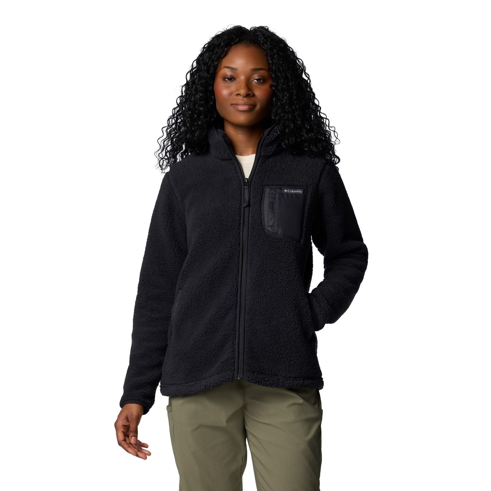Columbia West Bend Full Zip Vestes En Polaire Noire Pour Femmes