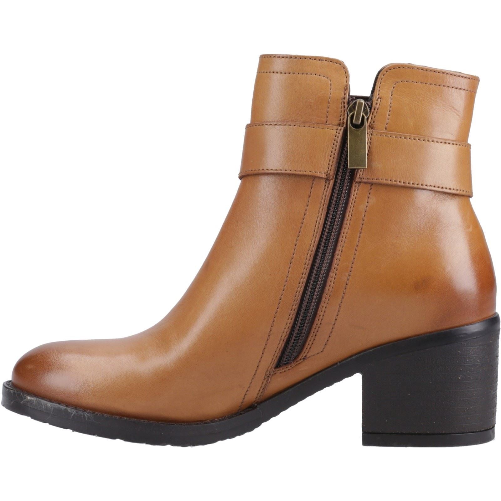 Hush Puppies Hensley Bottes À Talons En Cuir Pour Femme Couleur Tan