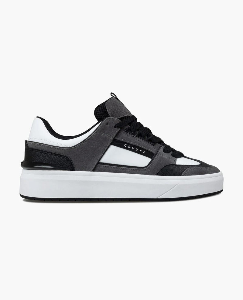 Cruyff Kickturn Baskets Grises Pour Hommes En Cuir