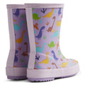 Hunter Kids Dinosaur Boot Bottes En Caoutchouc Violet Dinoosaur Wellington