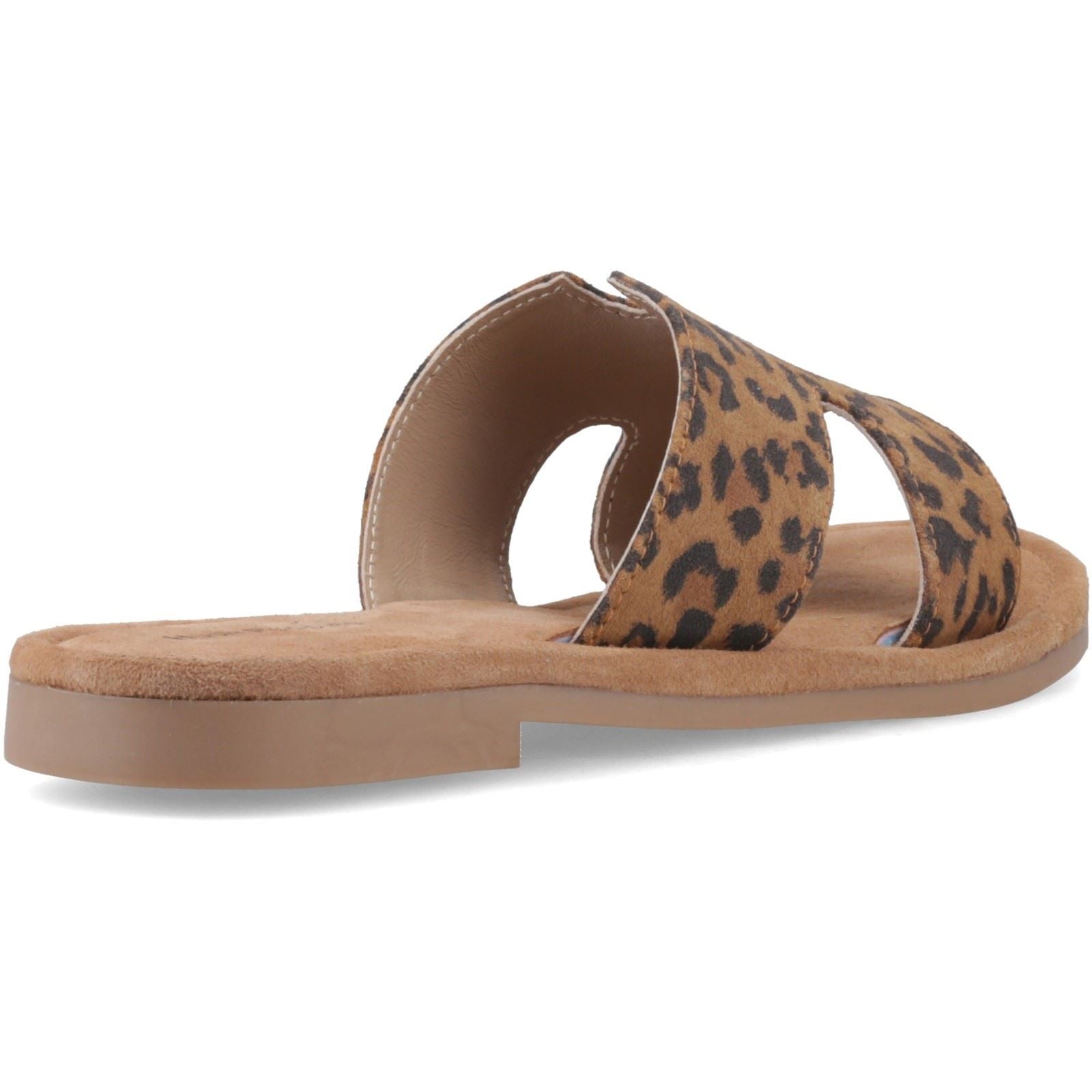 Hush Puppies Azalea Mule Sandales En Cuir Pour Femmes Léopard