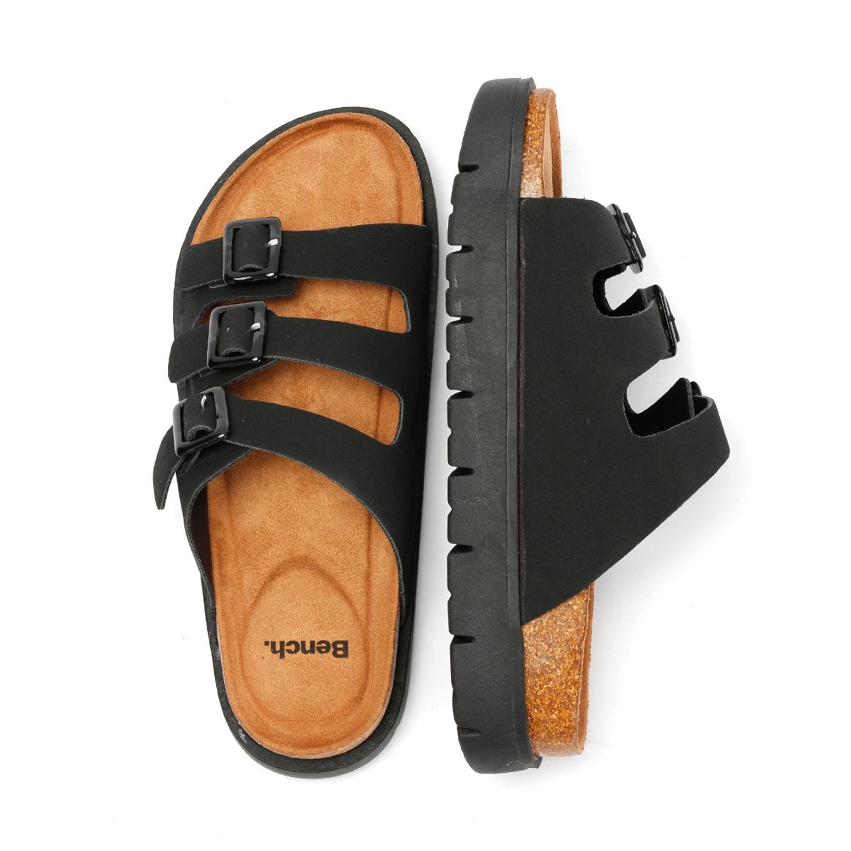 Bench Ushuaia Sandales Noires Pour Femmes