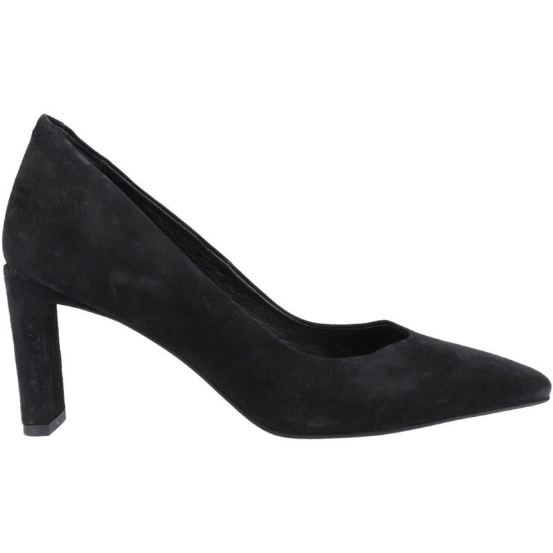 Hush Puppies Olivia Chaussures Noires Pour Femmes En Suède.